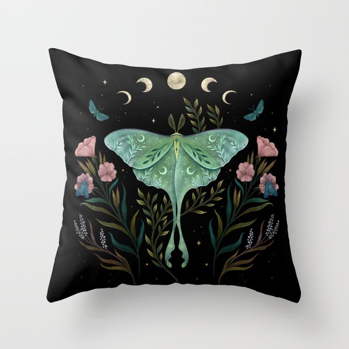 Luna and Forester Throw Pillow Gallery Image 6