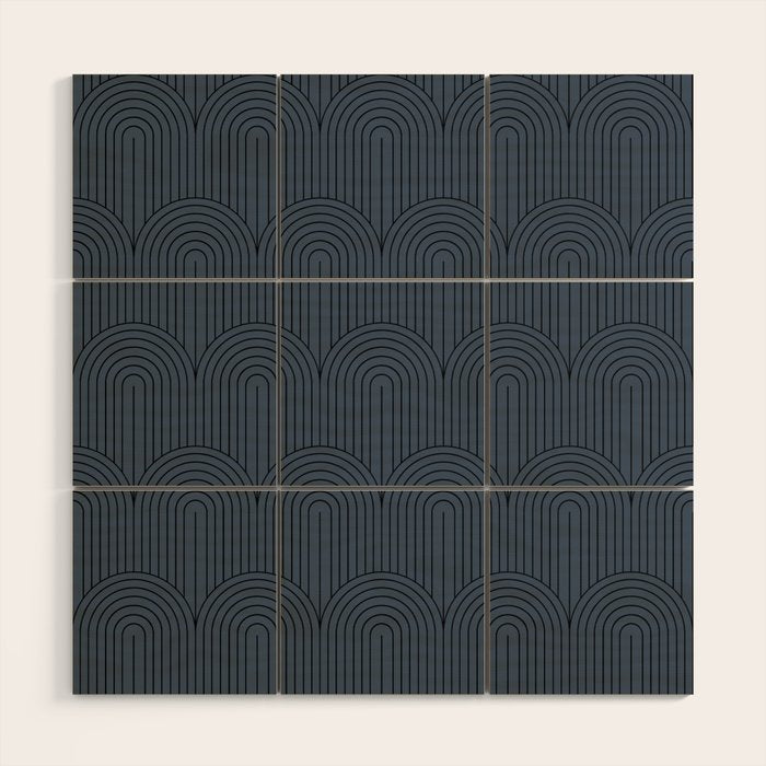 Art Deco Arch Pattern XLVII Wood Wall Art Gallery Image 1