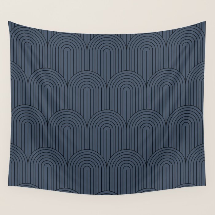 Art Deco Arch Pattern XLVII Wall Tapestry Gallery Image 1
