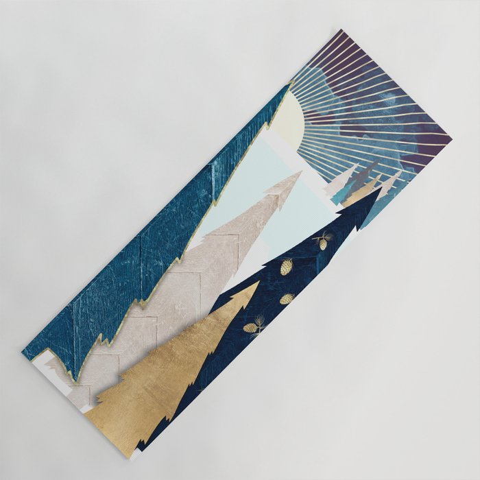 Winter Trees Yoga Mat Gallery Image 1