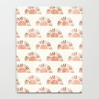 block print suns - multi colored terra cotta Notebook Gallery Image 4