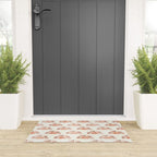 block print suns - multi colored terra cotta Welcome Mat Gallery Image 3
