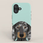 Doxie Dachshund merle dapple dog cute must have dog accessories dog gifts cute doxies dachshunds des iPhone Case Gallery Image 1