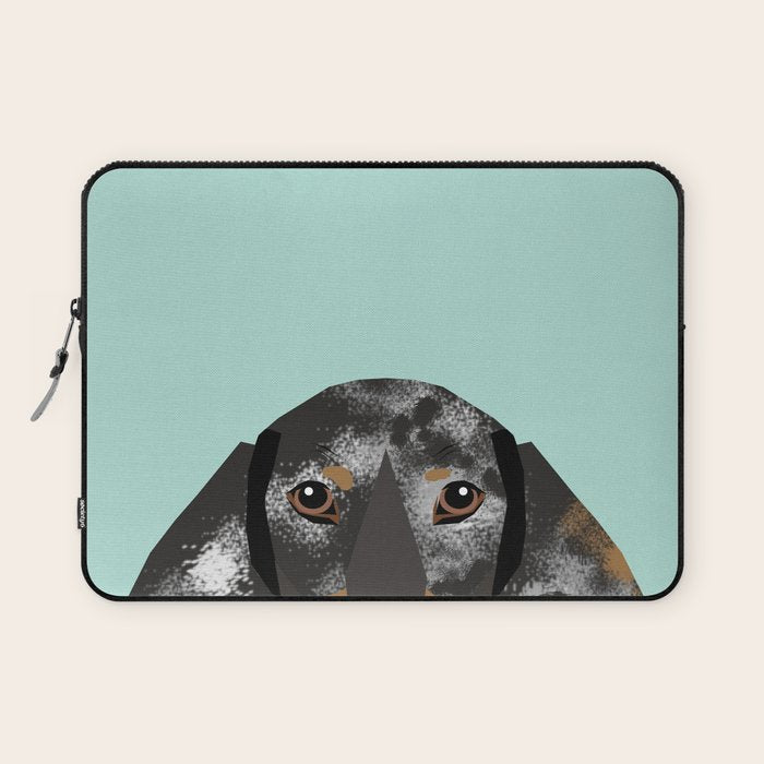 Doxie Dachshund merle dapple dog cute must have dog accessories dog gifts cute doxies dachshunds des Laptop Sleeve Gallery Image 1