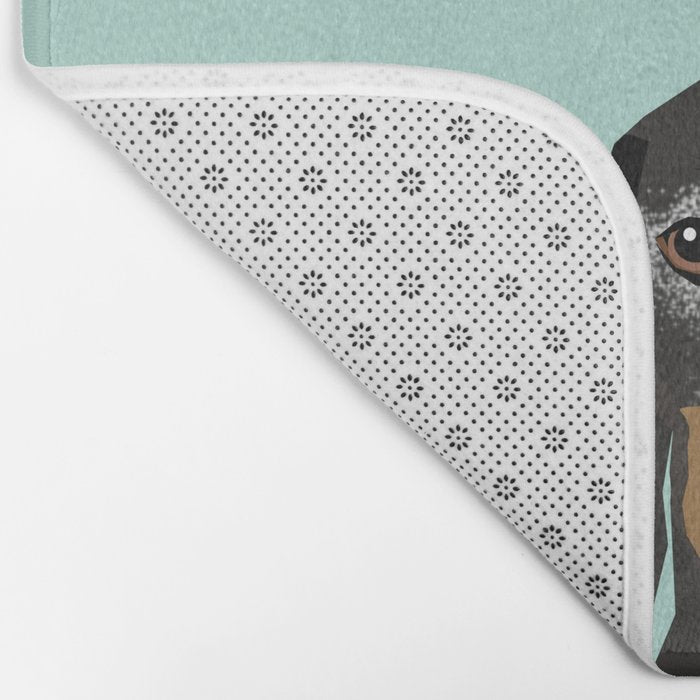 Doxie Dachshund merle dapple dog cute must have dog accessories dog gifts cute doxies dachshunds des Bath Mat Gallery Image 2