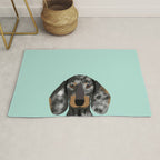 Doxie Dachshund merle dapple dog cute must have dog accessories dog gifts cute doxies dachshunds des Rug Gallery Image 1
