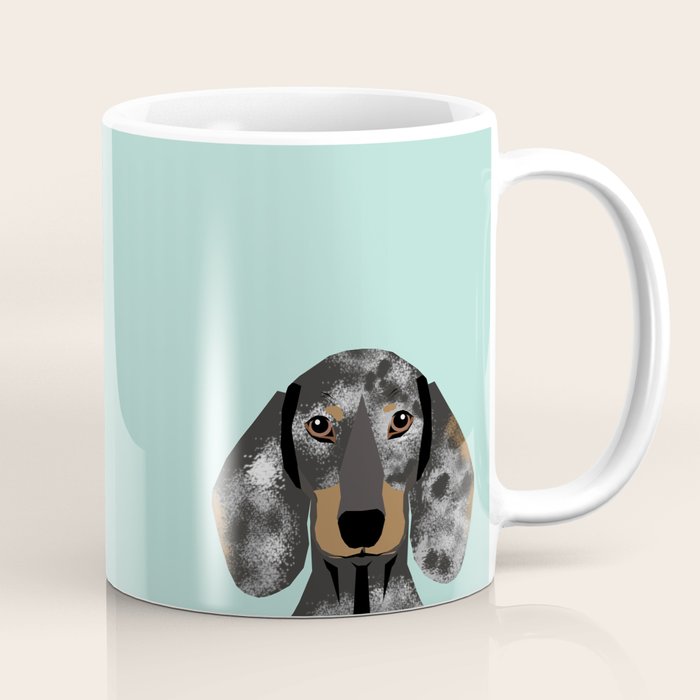 Doxie Dachshund merle dapple dog cute must have dog accessories dog gifts cute doxies dachshunds des Coffee Mug Gallery Image 1