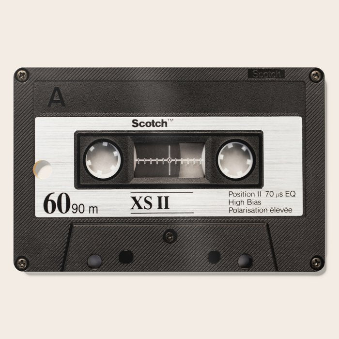 Cassette Tape Black And White #decor #society6 #buyart Cutting Board Gallery Image 1