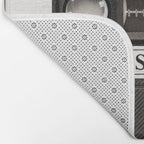 Cassette Tape Black And White #decor #society6 #buyart Bath Mat Gallery Image 2