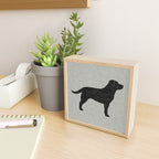 Black Labrador Retriever Dog Silhouette Mini Art Print Gallery Image 2