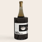 Cassette Tape Black And White #decor #society6 #buyart Wine Chiller Gallery Image 2