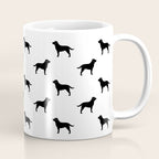 Black Labrador Retriever Dog Silhouette Coffee Mug Gallery Image 1
