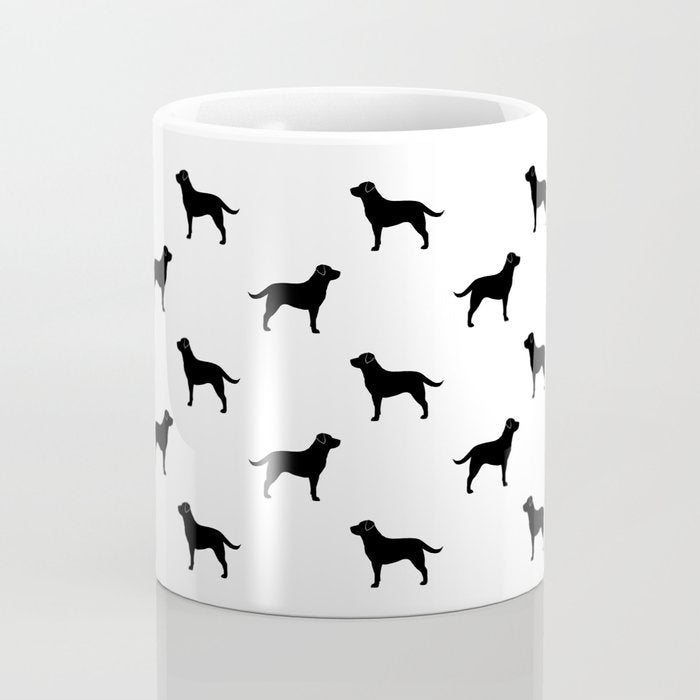 Black Labrador Retriever Dog Silhouette Coffee Mug Gallery Image 4