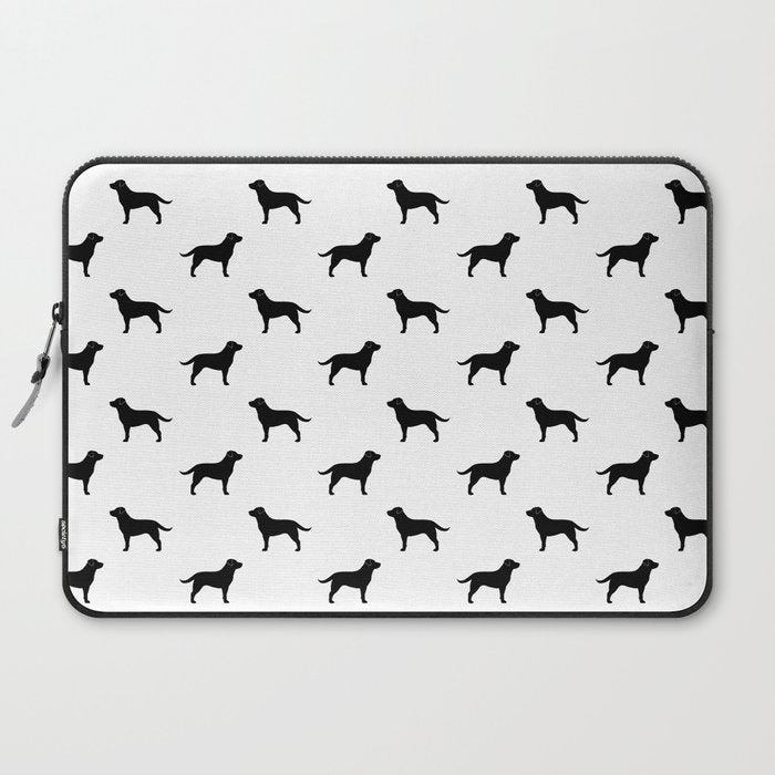 Black Labrador Retriever Dog Silhouette Laptop Sleeve Gallery Image 2