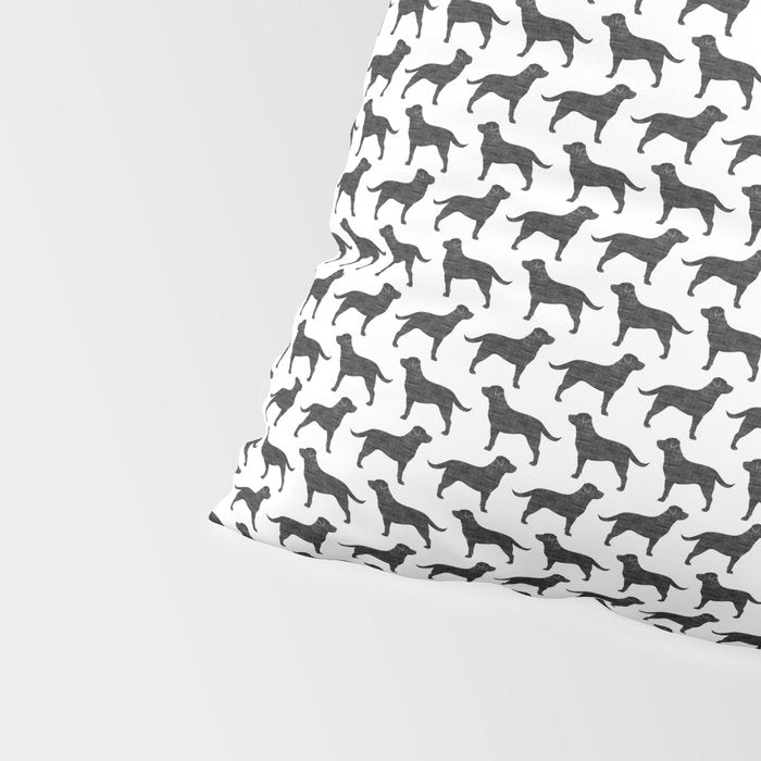 Black Labrador Retriever Dog Silhouette Pillow Sham Gallery Image 4
