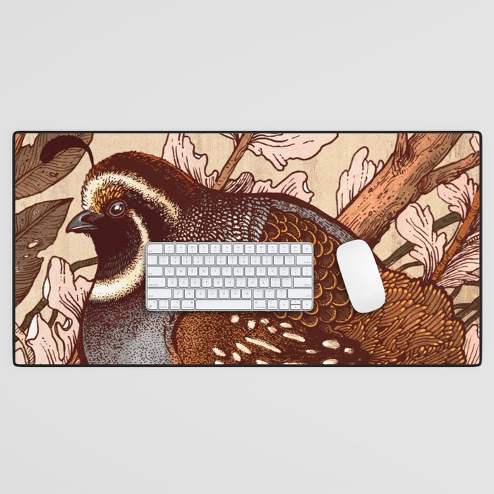 Little Quail Desk Mat Gallery Image 1