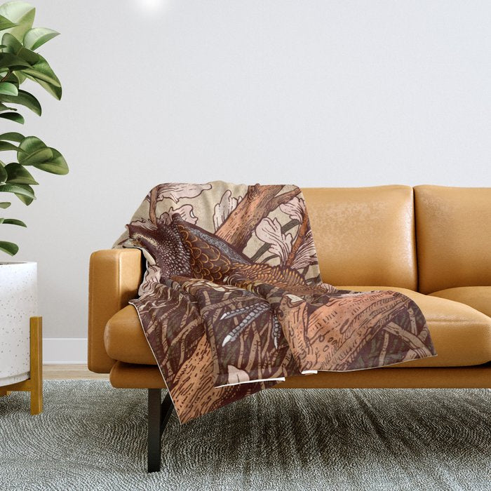 Little Quail Throw Blanket Gallery Image 1