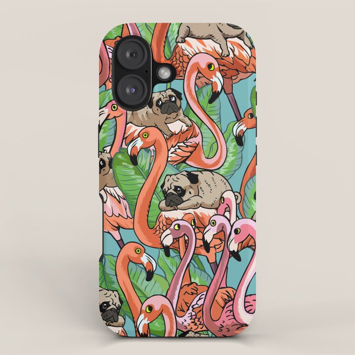 Flamingo Party iPhone Case Gallery Image 1