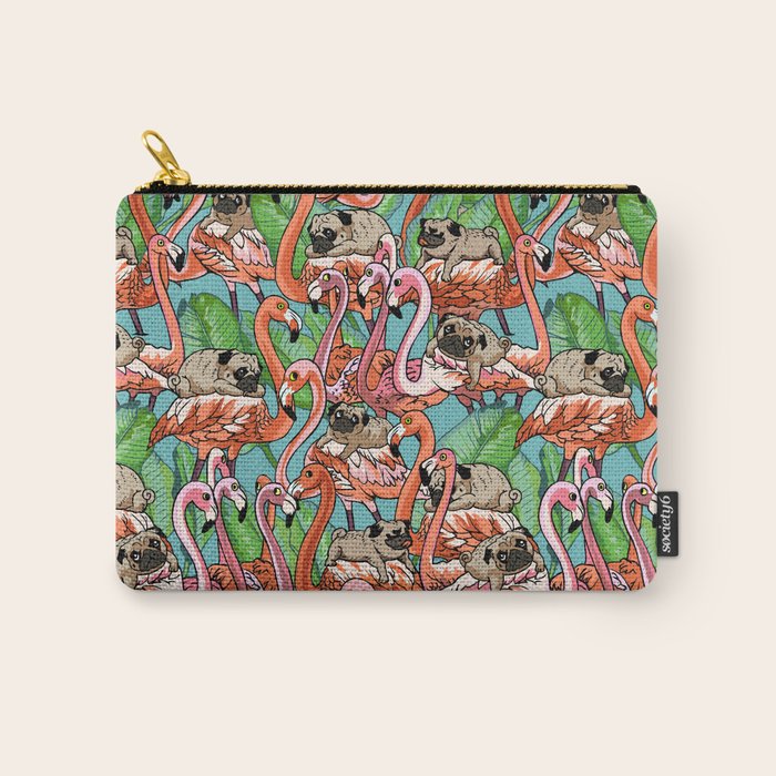 Flamingo Party Carry All Pouch Gallery Image 1