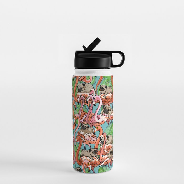 Flamingo Party Water Bottle Gallery Image 1