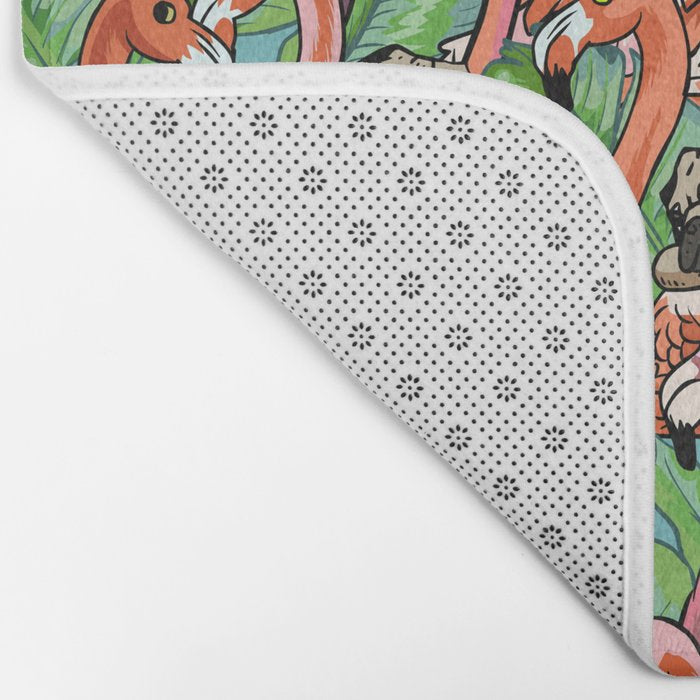 Flamingo Party Bath Mat Gallery Image 2