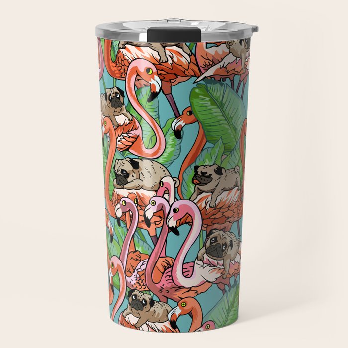 Flamingo Party Travel Mug Gallery Image 1