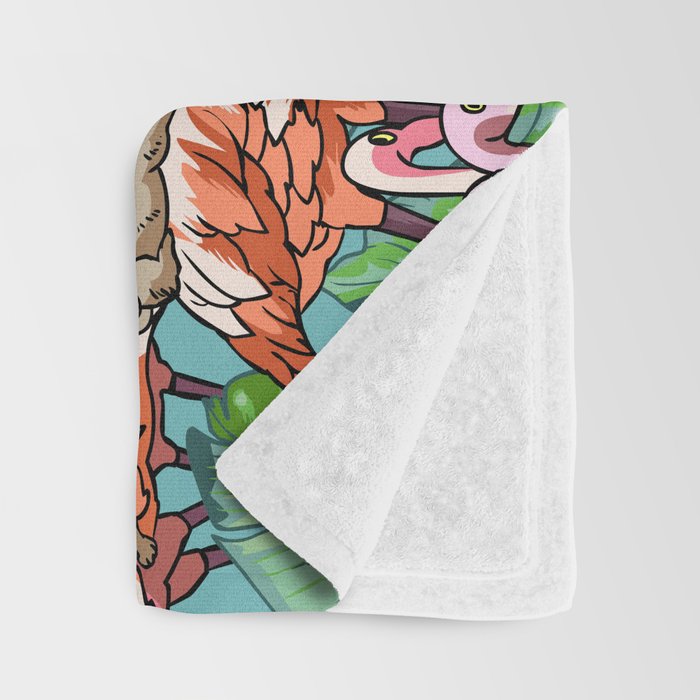 Flamingo Party Throw Blanket Gallery Image 3