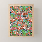 Flamingo Party Mini Art Print Gallery Image 1