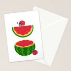Watermelon&ladybug Stationery Card Gallery Image 2