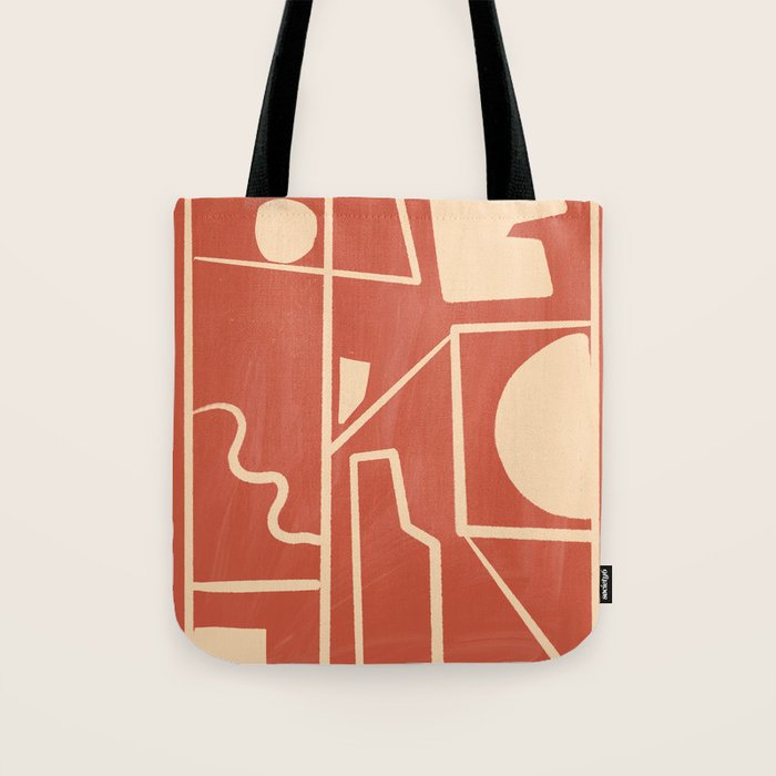 Modern Abstract Minimal Shapes 39/3 Tote Bag Gallery Image 1