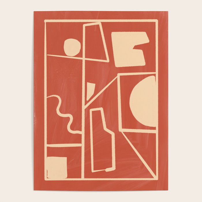 Modern Abstract Minimal Shapes 39/3 Poster Gallery Image 4