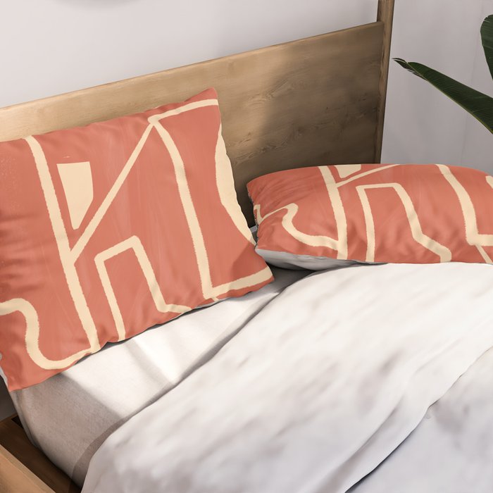 Modern Abstract Minimal Shapes 39/3 Pillow Sham Gallery Image 2