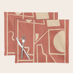 Modern Abstract Minimal Shapes 39/3 Placemat Gallery Image 1