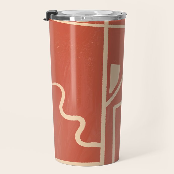 Modern Abstract Minimal Shapes 39/3 Travel Mug Gallery Image 3