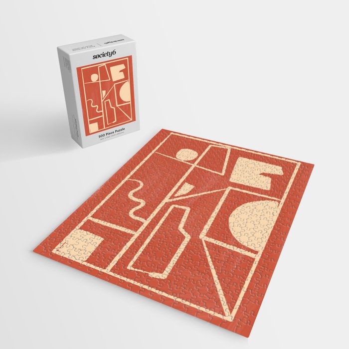Modern Abstract Minimal Shapes 39/3 Jigsaw Puzzle Gallery Image 2