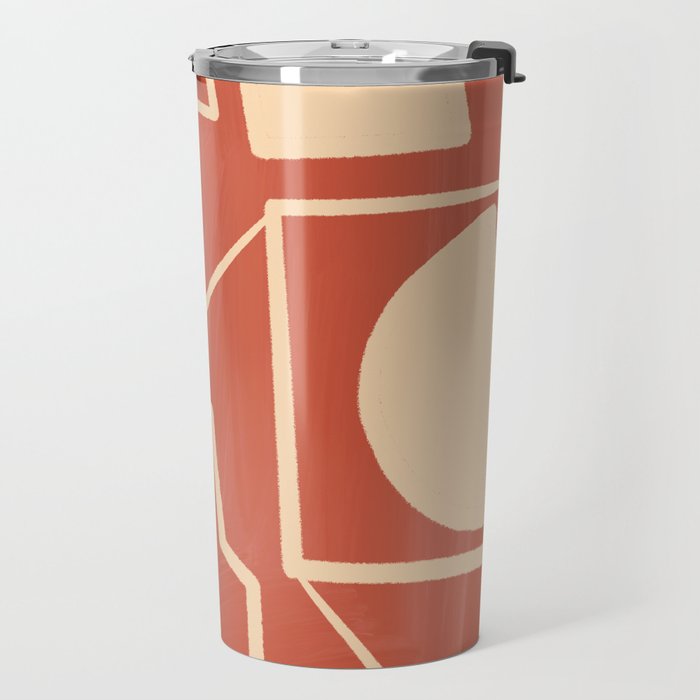 Modern Abstract Minimal Shapes 39/3 Travel Mug Gallery Image 2