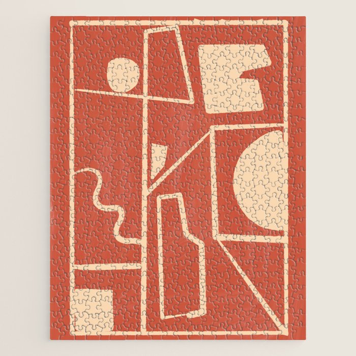 Modern Abstract Minimal Shapes 39/3 Jigsaw Puzzle Gallery Image 1
