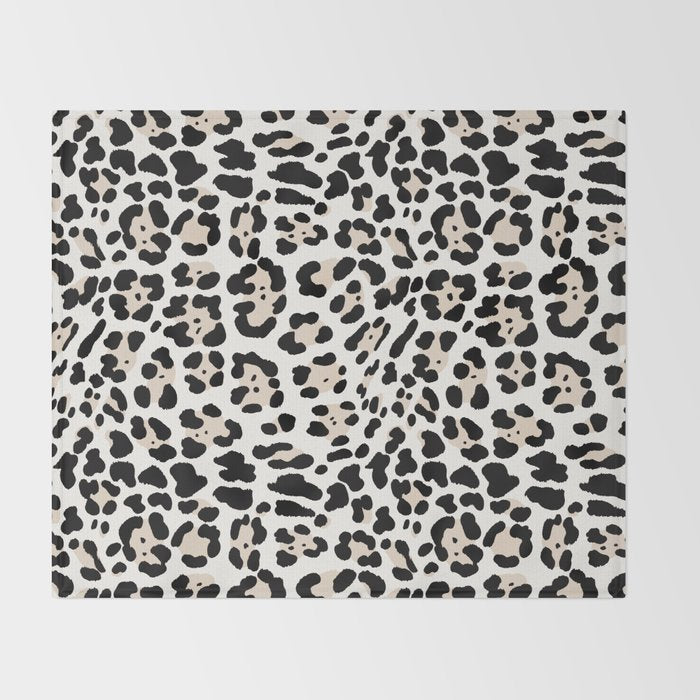 Snow Leopard Faux Throw Blanket Gallery Image 2
