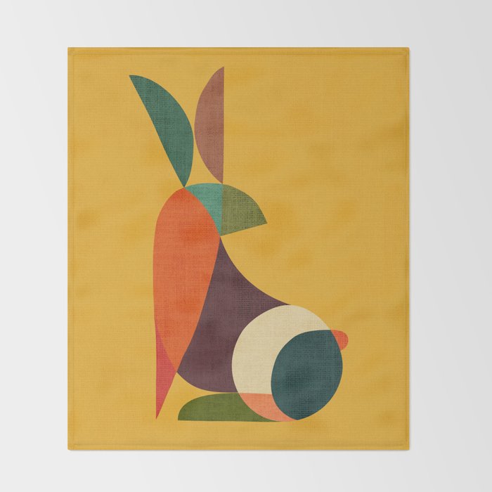 Rabbit Throw Blanket Gallery Image 2