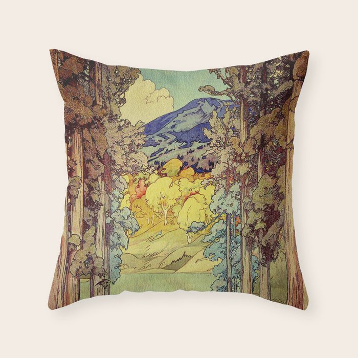 Returning to Hoyi Throw Pillow Gallery Image 1