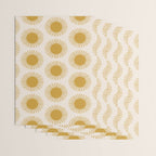 Boho Summer Sun Pattern I Golden Wrapping Paper Gallery Image 3