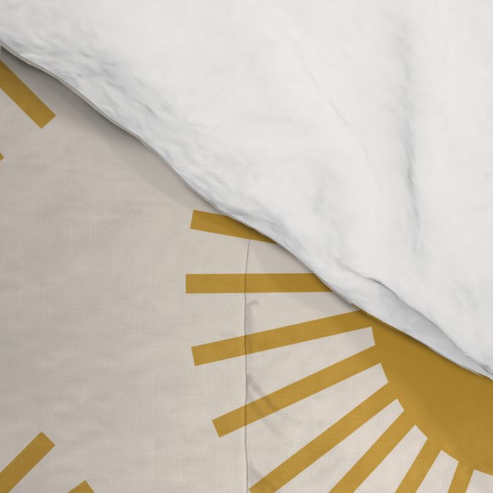Boho Summer Sun Pattern I Golden Comforter Gallery Image 4
