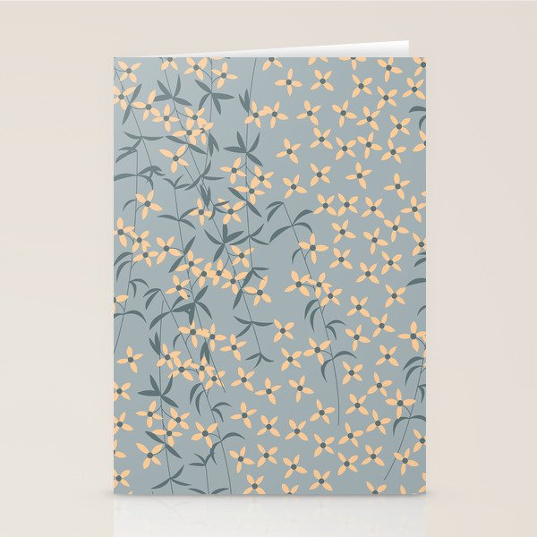 Seamless pattern design with hand drawn flowers and floral elements Stationery Card Gallery Image 1