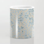 Seamless pattern design with hand drawn flowers and floral elements Coffee Mug Gallery Image 4