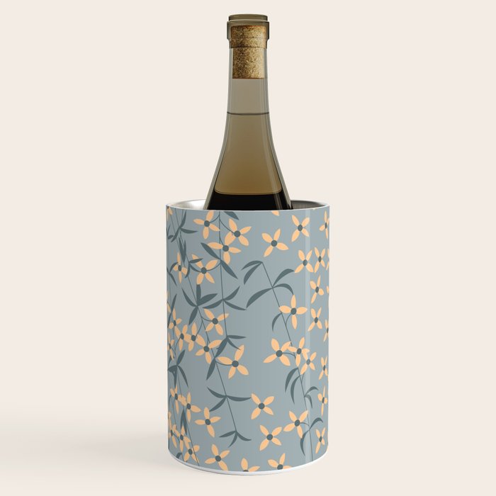 Seamless pattern design with hand drawn flowers and floral elements Wine Chiller Gallery Image 1