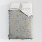 Seamless pattern design with hand drawn flowers and floral elements Duvet Cover Gallery Image 6