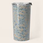 Seamless pattern design with hand drawn flowers and floral elements Travel Mug Gallery Image 2