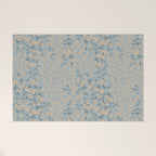 Seamless pattern design with hand drawn flowers and floral elements Welcome Mat Gallery Image 1