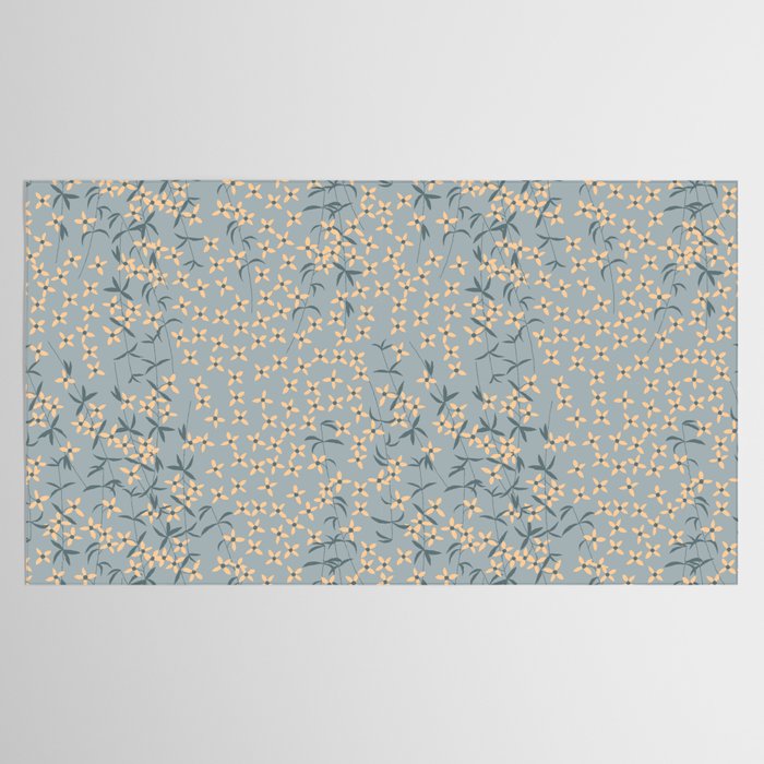 Seamless pattern design with hand drawn flowers and floral elements Tablecloth Gallery Image 2