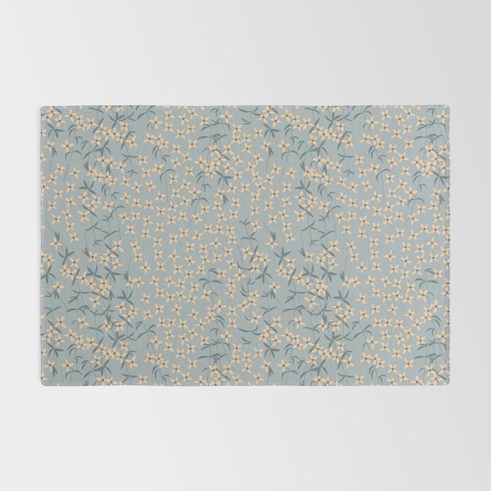 Seamless pattern design with hand drawn flowers and floral elements Rug Gallery Image 2